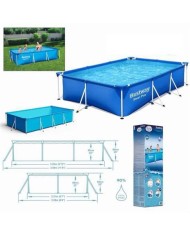 PISCINA RECTANGULAR STEEL PRO 300X201X66 BESTWAY