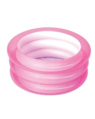 PSICINA INFANTIL INFLABLE TRIPLE ANILLO ROSA BESTWAY