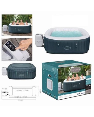 SPA IBIZA LAY-Z-SPA 180X180X66CM 4-6 PERSONAS BESTWAY