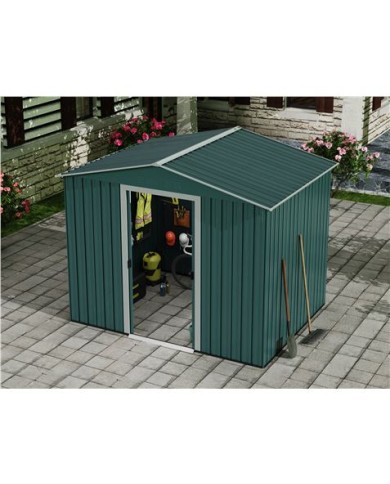 CASETA DE METAL | PUERTAS CORREDERAS 185.5X245X208CM (4.5M2) VERDE SUNGARDE