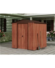 CASETA DE METAL | PUERTAS CORREDERAS 185X181X200CM (3.36M2) EFECTO MADERA