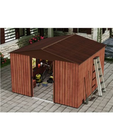 CASETA DE METAL | PUERTAS CORREDERAS 300X304.5X214.5CM (9.14M2) EFECTO MADE