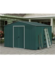 CASETA DE METAL | PUERTAS CORREDERAS 300X304.5X214.5CM (9.14M2) VERDE SUNGA