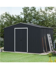 CASETA DE METAL | PUERTAS CORREDERAS 304.5X243X214.5 (7.4M2) ANTRACITA