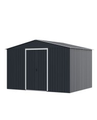 CASETA DE METAL | PUERTAS CORREDERAS 304.5X243X214.5 (7.4M2) ANTRACITA