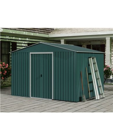 CASETA DE METAL | PUERTAS CORREDERAS 304.5X243X214.5CM (7.4M2) VERDE SUNGAR