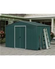 CASETA DE METAL | PUERTAS CORREDERAS 304.5X243X214.5CM (7.4M2) VERDE SUNGAR