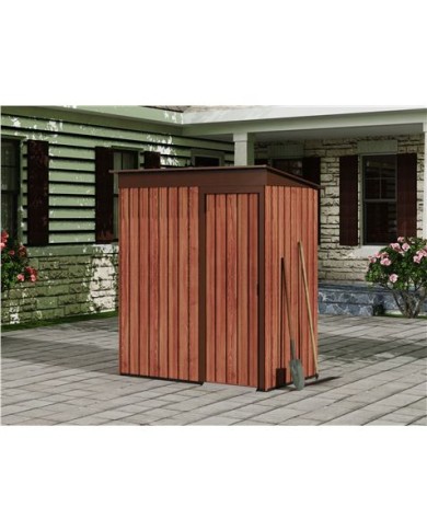 CASETA DE METAL | PUERTAS CORREDERAS 91X151X182CM (1.37M2) EFECTO MADERA SG