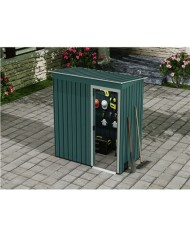 CASETA DE METAL | PUERTAS CORREDERAS 91X151X182CM (1.37M2) VERDE SUNGARDEN