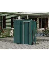 CASETA DE METAL | PUERTAS CORREDERAS 91X151X182CM (1.37M2) VERDE SUNGARDEN