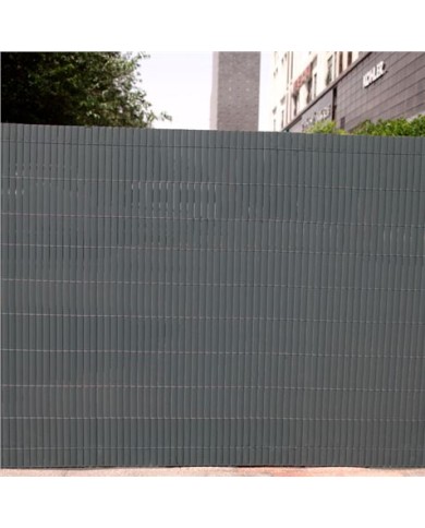 CAÑIZO PLÁSTICO DOBLE CARA 1.5X3 METROS GRIS OSCURO SUNGARDEN