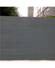 CAÑIZO PLÁSTICO DOBLE CARA 1.5X3 METROS GRIS OSCURO SUNGARDEN