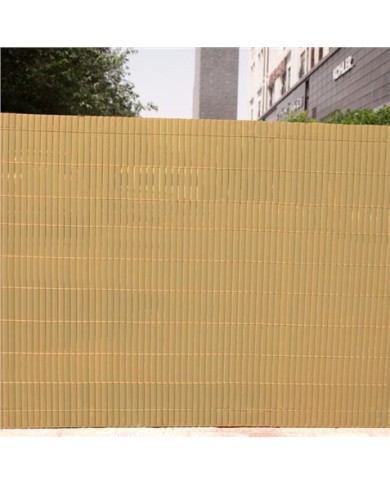 CAÑIZO PLÁSTICO DOBLE CARA 1.5X3 METROS MARRON CLARO SUNGARDEN