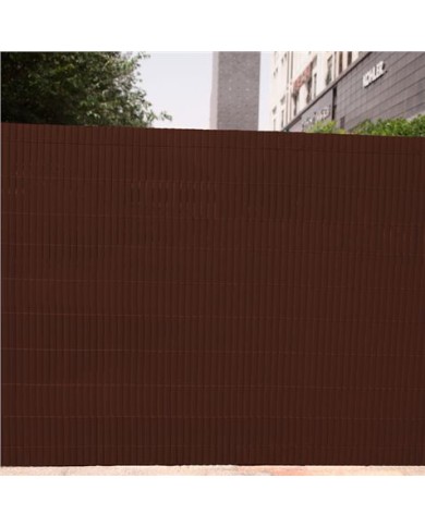 CAÑIZO PLÁSTICO DOBLE CARA 1X3 METROS MARRON OSCURO SUNGARDEN