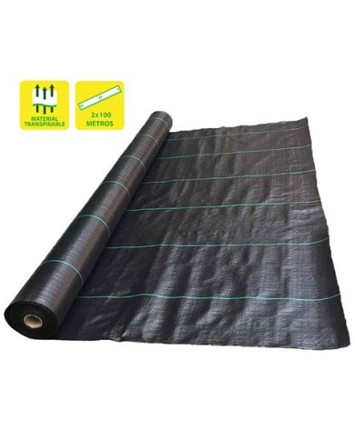 MALLA ANTIHIERBAS NEGRA 100GR 2X100M SUNGARDEN
