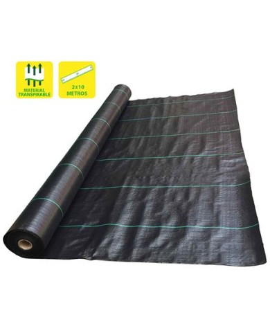 MALLA ANTIHIERBAS NEGRA 100GR 2X10M SUNGARDEN