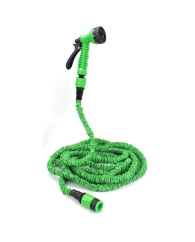 MANGUERA EXTENSIBLE 30 M + PISTOLA 7 CHORROS SAURIUM