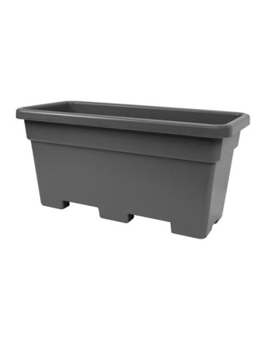 JARDINERA MAXI RECTANGULAR 80CM ANTRACITA ARTPLAST