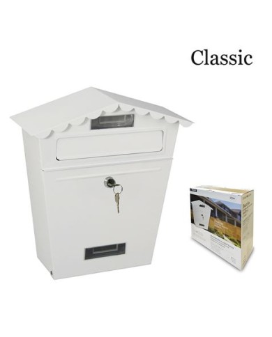 BUZON DE ACERO MODELO CLASSIC BLANCO