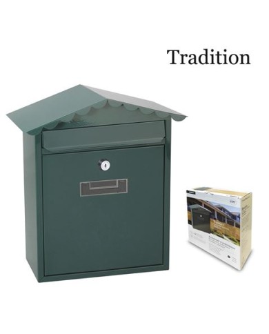 BUZON DE ACERO MODELO TRADITION VERDE