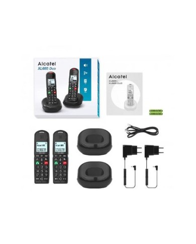 TELEFONO ALCATEL SENIOR TECLAS GRANDES DUO XL685 NEGRO