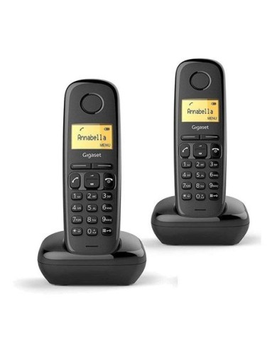 TELÉFONO DECT GIGASET A170 DÚO NEGRO (BASE+SUP)