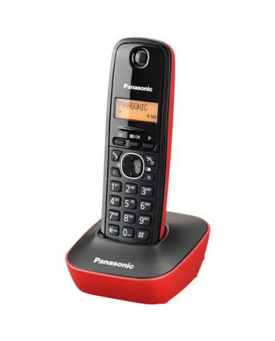 TELÉFONO INALÁMBRICO DECT PANASONIC KX-TG1611 ROJO