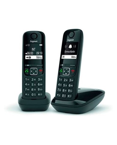 TELEFONO INALAMBRICO GIGASET AS690 DUO NEGRO