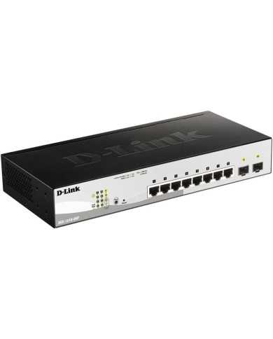 SWITCH D-LINK GIGABIT 8 PUERTOS DGS-1210-08P POE UPLINK