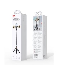 TRIPODE + PALO SELFIE BLUETOOTH SS23 CON MANDO Y LED XO
