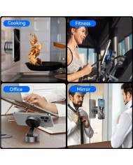 SOPORTE COCHE SMARTPHONE POR VACIO /MAGNETICO C170 BLANCO XO