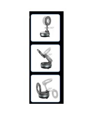 SOPORTE COCHE SMARTPHONE POR VACIO CON BRAZO / MAGNETICO C169 NEGRO XO