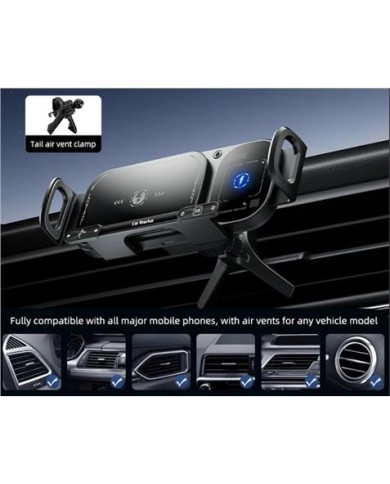 SOPORTE DE COCHE CONTROL TACTIL CON CARGA INALAMBRICA 15W WX042 XO