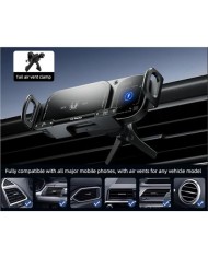 SOPORTE DE COCHE CONTROL TACTIL CON CARGA INALAMBRICA 15W WX042 XO