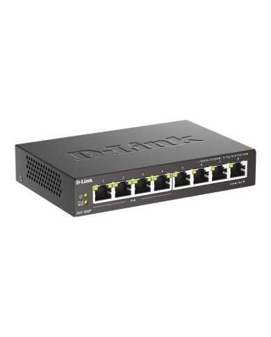 SWITCH D-LINK GIGABIT 8 PUERTOS DGS-1008P/E (4XPOE)