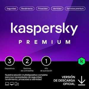 ANTIVIRUS KASPERSKY PREMIUM 1YEAR 3L PC/MAC/ANDROID/IOS L.ELECTRONICA