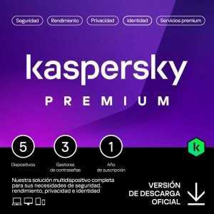 ANTIVIRUS KASPERSKY PREMIUM 1YEAR 5L PC/MAC/ANDROID/IOS L.ELECTRONICA