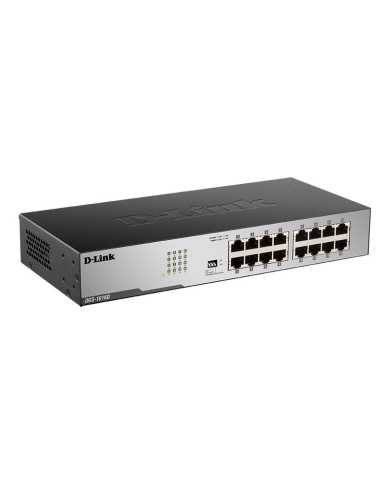 SWITCH D-LINK GIGABIT 16 PORTS DGS-1016D RACK