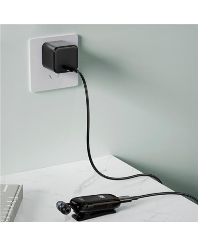 AURICULAR CON MICROFONO DE SOLAPA BE51 NEGRO XO