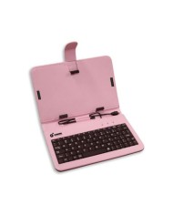 FUNDA KEYCOVER PARA TABLETS 7 CON TECLADO ROSA CROMAD
