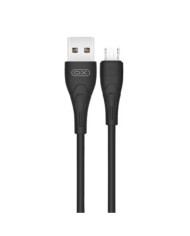 CABLE NB146 CARGA RAPIDA SILICONA USB - MICRO USB | 2.4A | 1 MTR | NEGRO XO