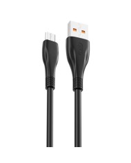 CABLE NB185 CARGA RAPIDA USB - MICRO USB | 6A | 1 METRO | NEGRO XO