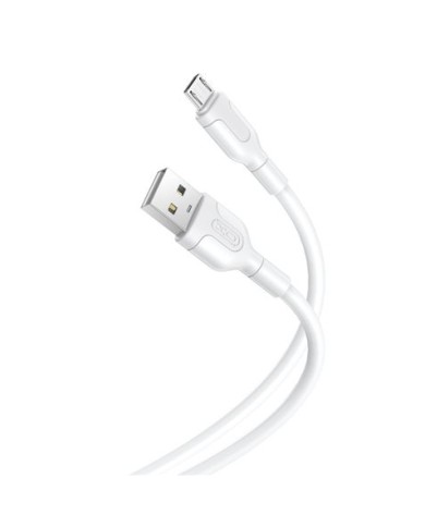 CABLE NB212 SILICONA USB - MICRO USB | 2.1A | 1 MTR | BLANCO XO