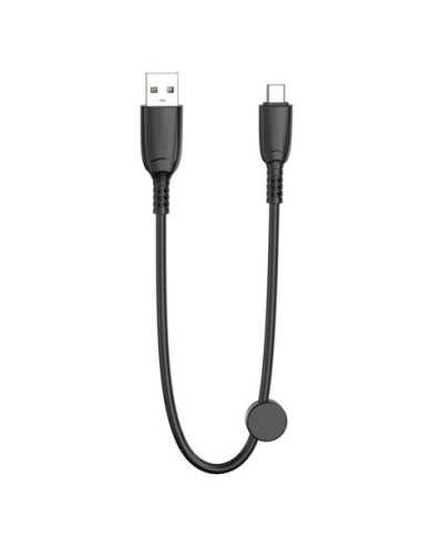 CABLE NB247 CARGA RAPIDA USB - MICRO USB | 6A | 25CM CON CLIP | NEGRO XO