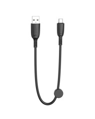 CABLE NB247 CARGA RAPIDA USB - MICRO USB | 6A | 25CM CON CLIP | NEGRO XO