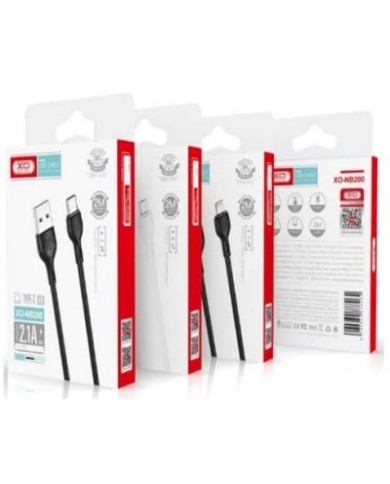 CABLE 2.1A USB A TIPO C 2 METROS BLANCO NB200 XO