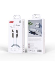 CABLE 4 EN 1 60W USB - C / USB-C / LIGHTNING / USB-A