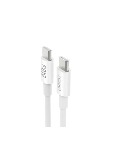 CABLE DE CARGA TIPO C TIPO C 240W BLANCO XO