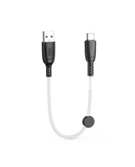 CABLE NB247 CARGA RAPIDA USB - TIPO C | 6A | 25CM CON CLIP | BLANCO XO