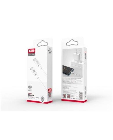 CABLE TIPO C A TIPO C 1 METRO NBQ190 BLANCO 60W XO